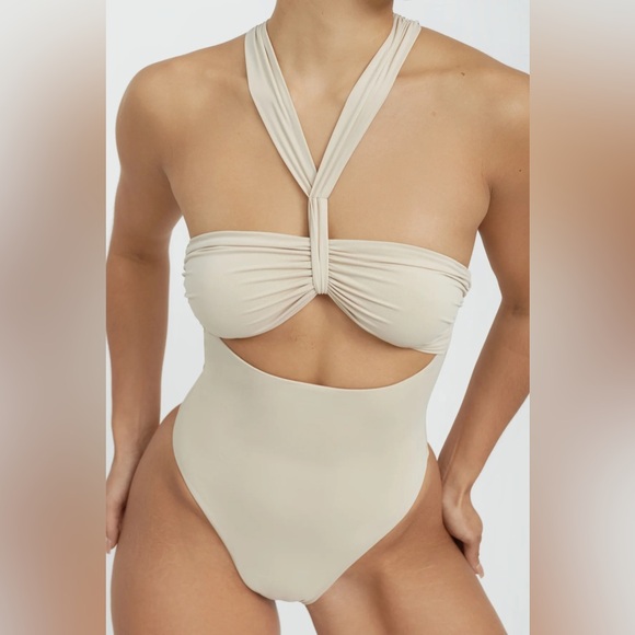 Colt One Piece in Coconut & cover up skirt 
Riot Swim - Picture 2 of 7